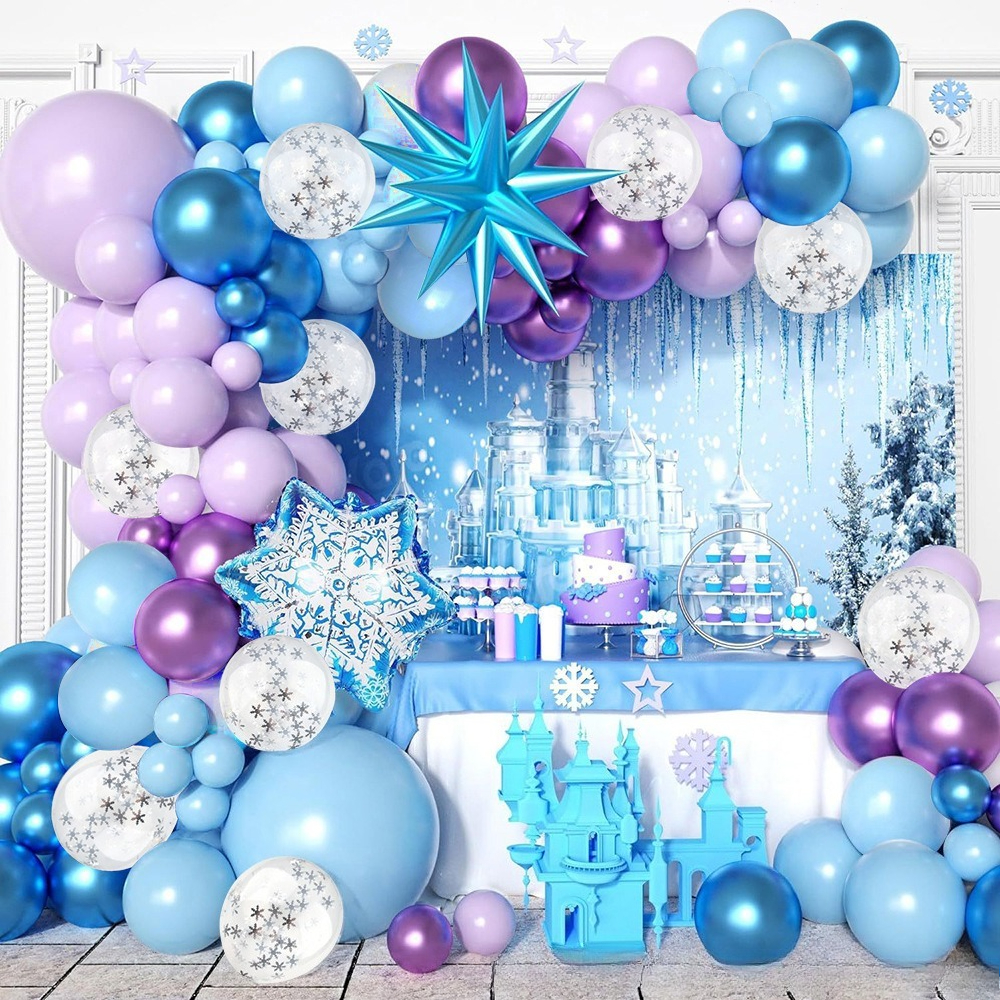 Winter Wonderland Snowflake Ba - Wedding Balloon Arch avis et prix