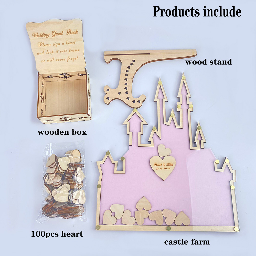 Personalized  Castle Guest Boo - Personalized Guest Book avis et prix