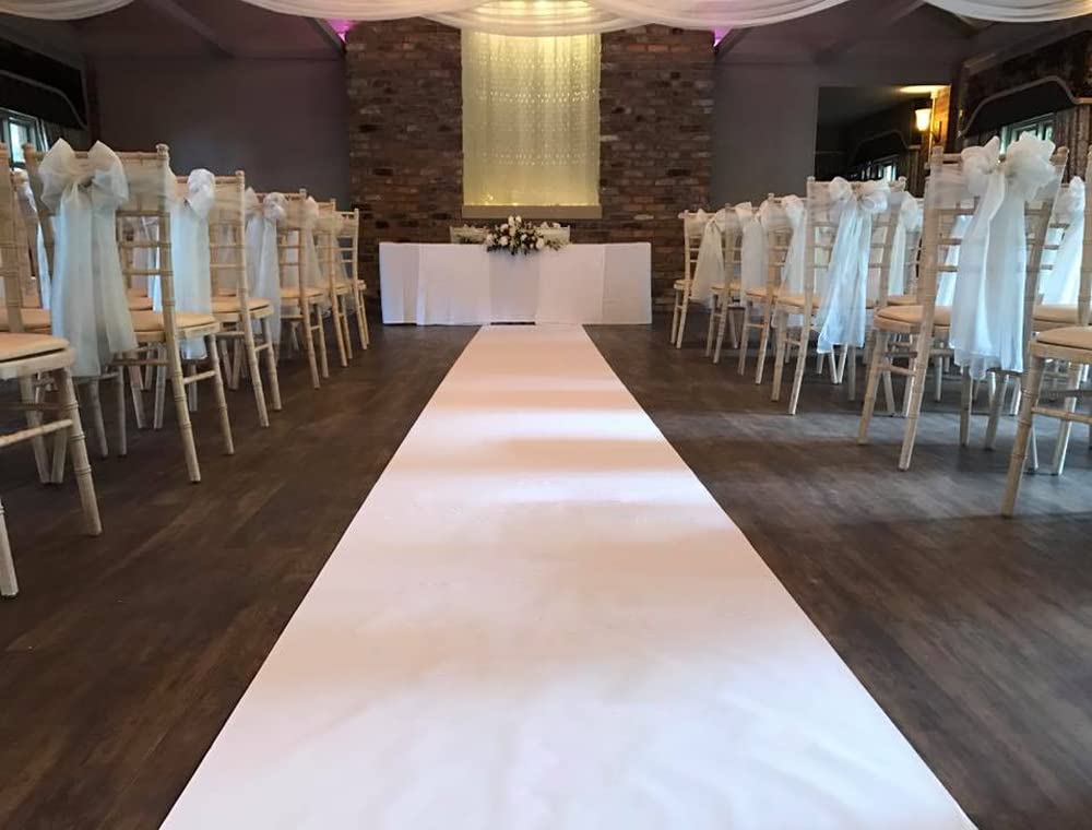 3M 6M 9M Long Wedding Aisle Ru - Aisle Runner White avis et prix