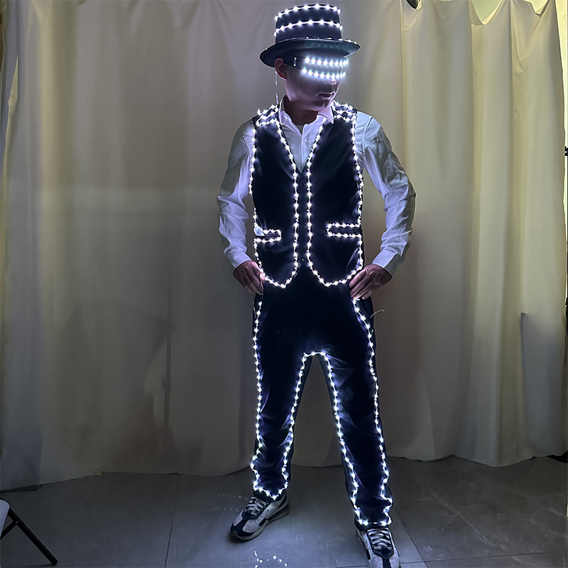 Full Color LED Costume Luminou - Suit Supply Wedding Party avis et prix