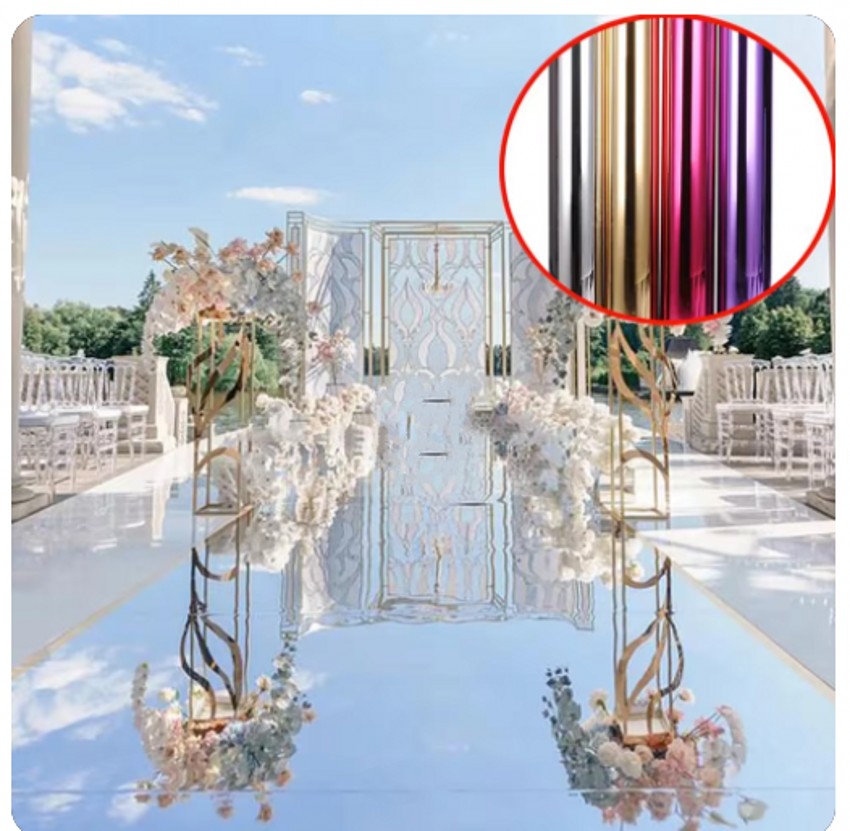 White Mirror Aisle Runner Rug  - Aisle Runner White avis et prix
