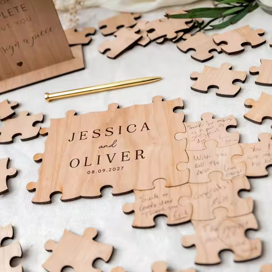 Rustic Wooden Personalized Wed - Personalized Guest Book avis et prix