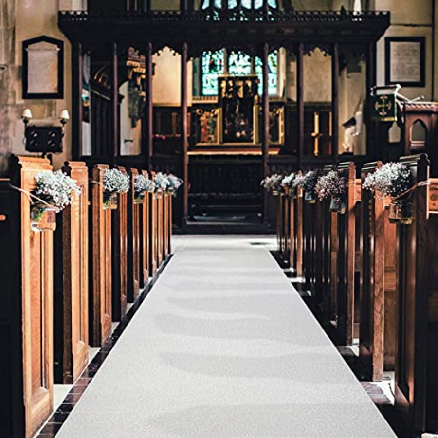 White Wedding Aisle Runner - P - Aisle Runner White avis et prix