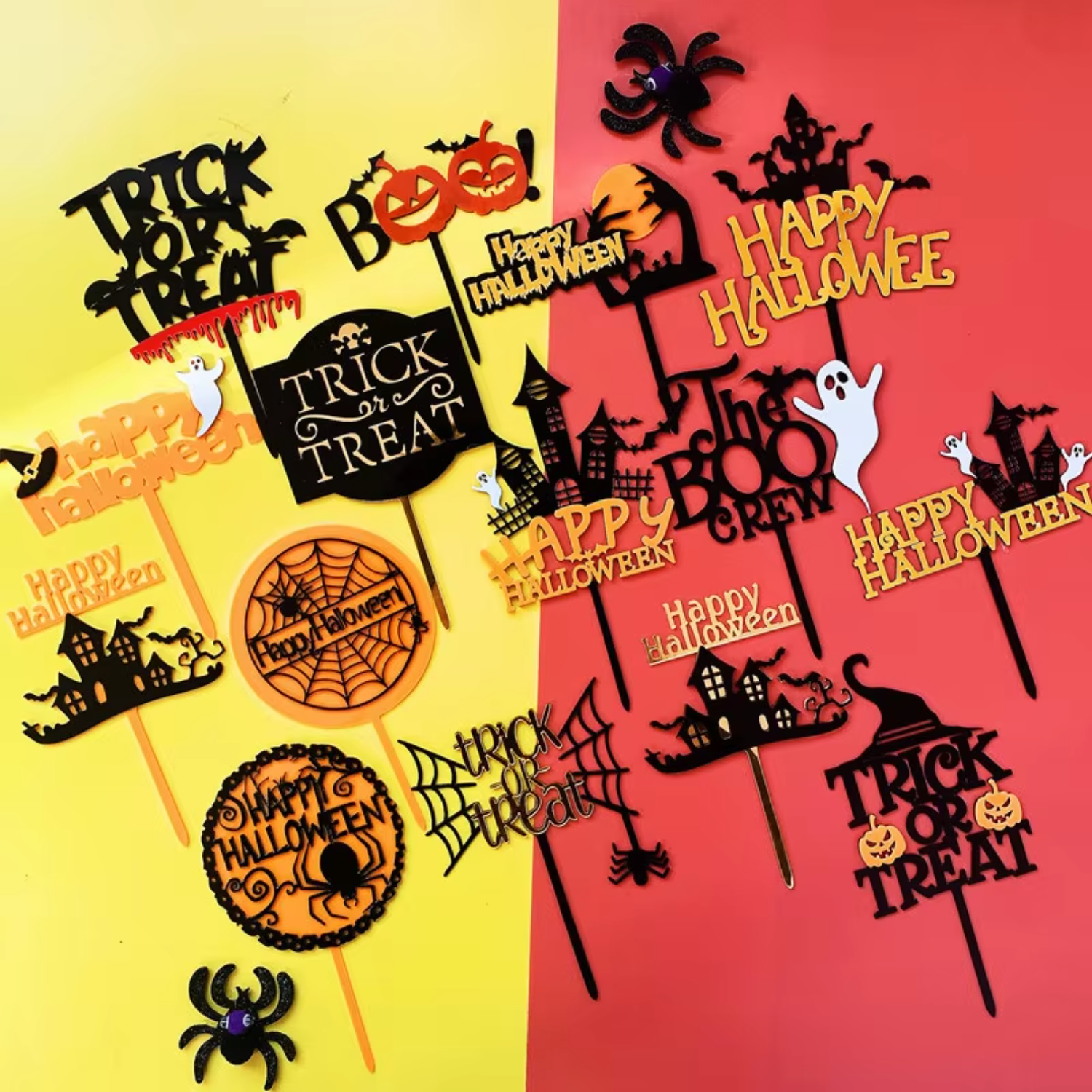 Happy Halloween Acrylic Cake T - Wedding Supply Factory avis et prix