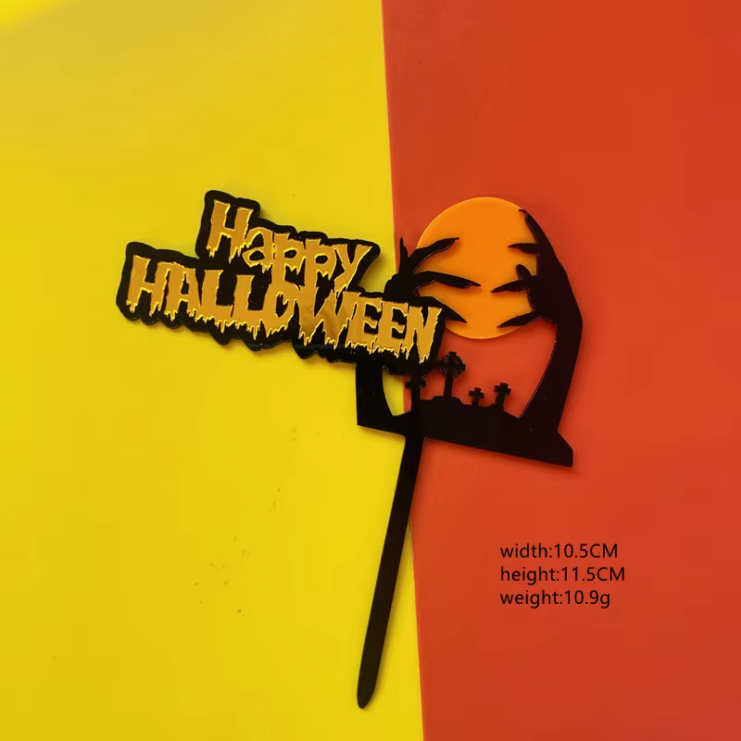 Happy Halloween Acrylic Cake T - Wedding Supply Factory avis et prix