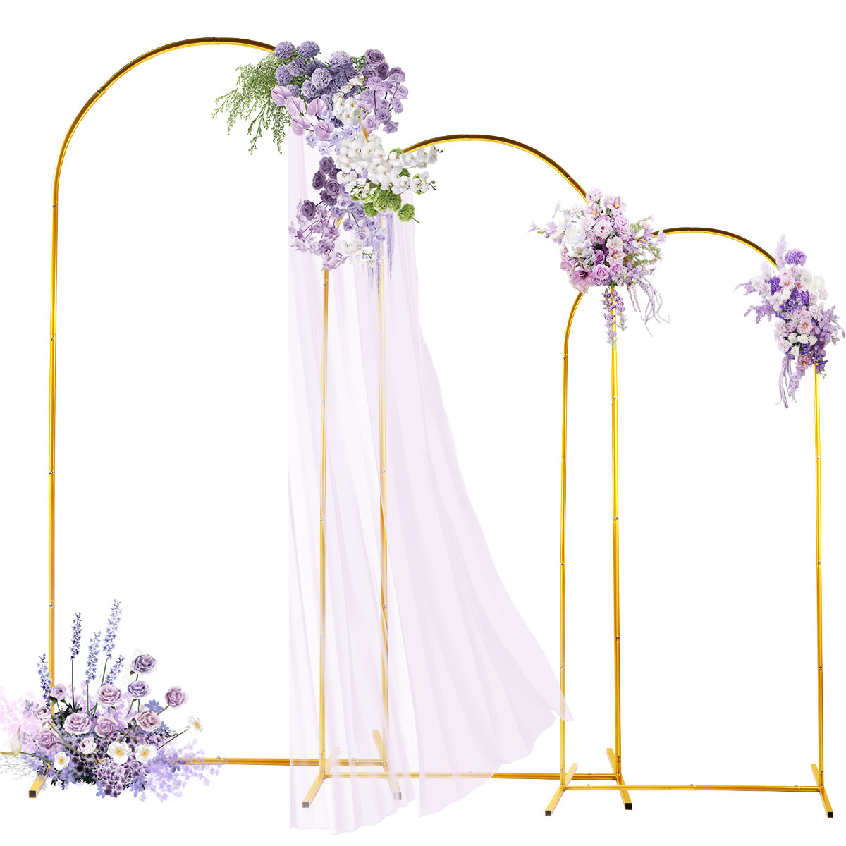 3Pack Golden Metal Arch Kits,  - Wedding Balloon Arch avis et prix